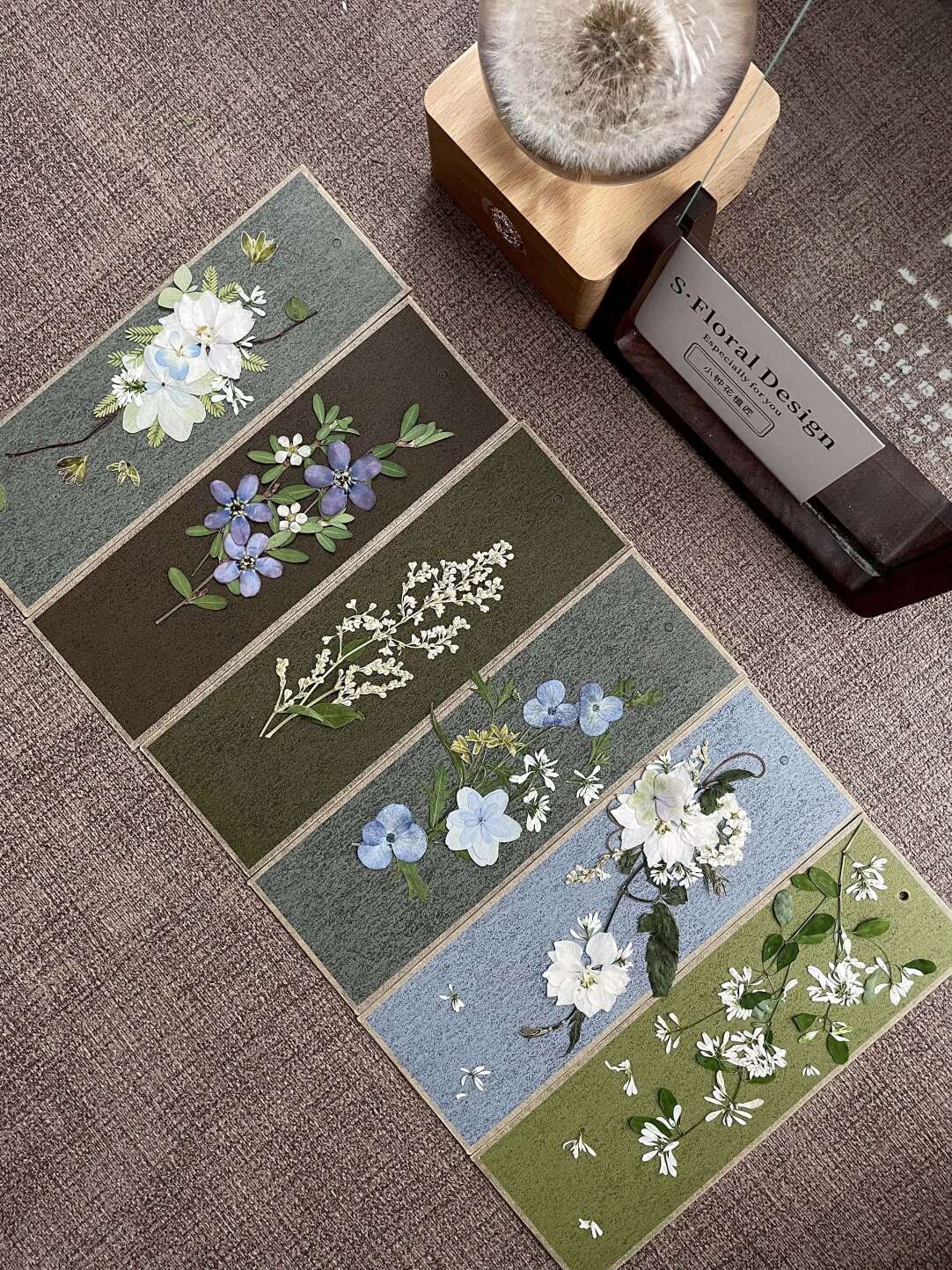 Original Handmade Vintage Pressed Flower Bookmark Gift - My Store