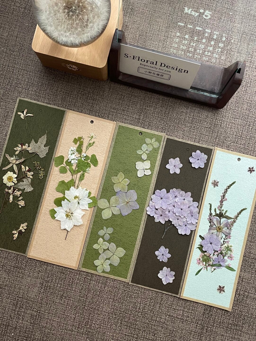 Original Handmade Vintage Pressed Flower Bookmark Gift - My Store