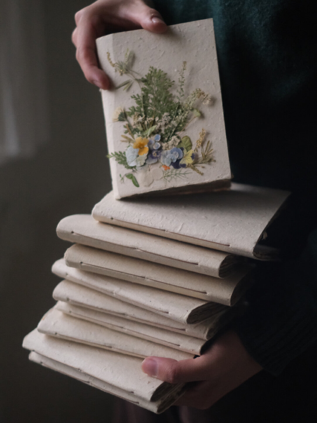 Handmade Original Pressed Flower Planner – Custom DIY Botanical Journal - My Store