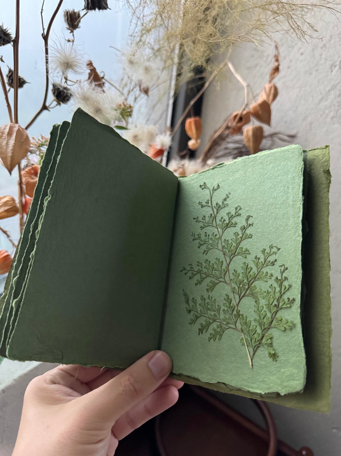 Handmade Original Pressed Flower Planner – Custom DIY Botanical Journal - My Store